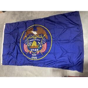 Utah Historic State Flag, Blue Flag with the State Seal, Dura-Lite, 3x5 ft, Wall